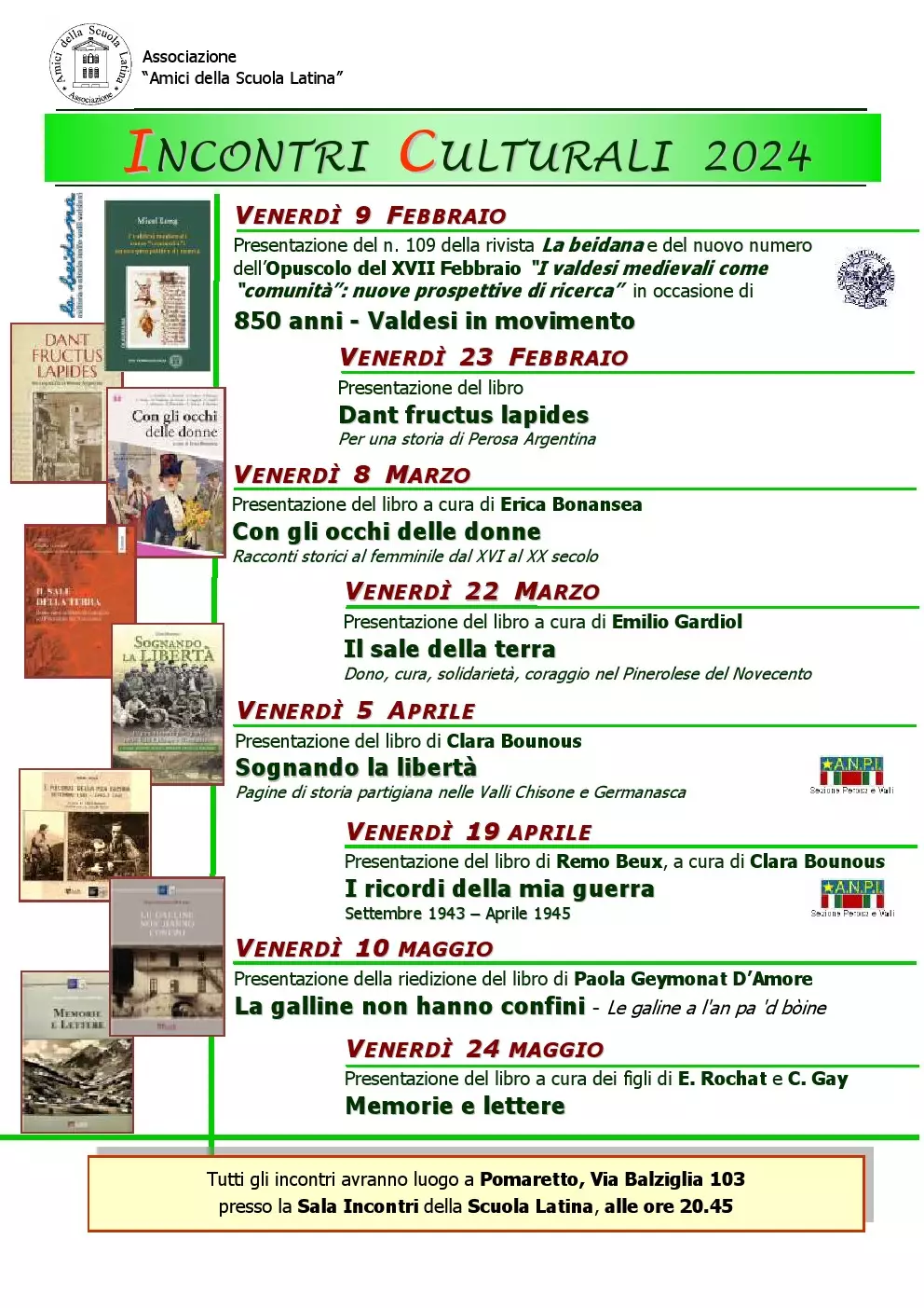 INCONTRI CULTURALI