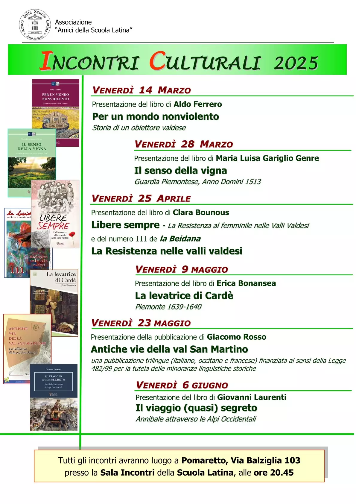 incontri culturali