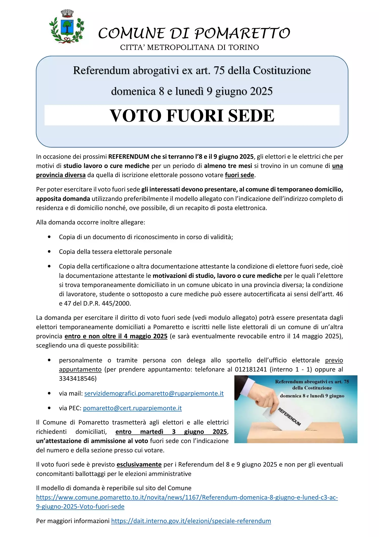 opzione voto