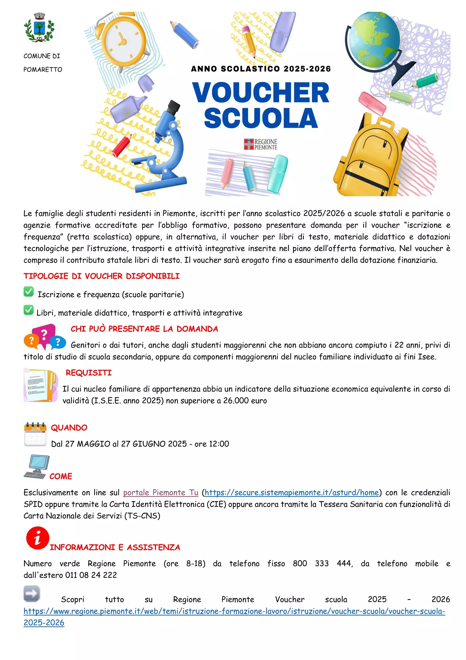 voucher scuola
