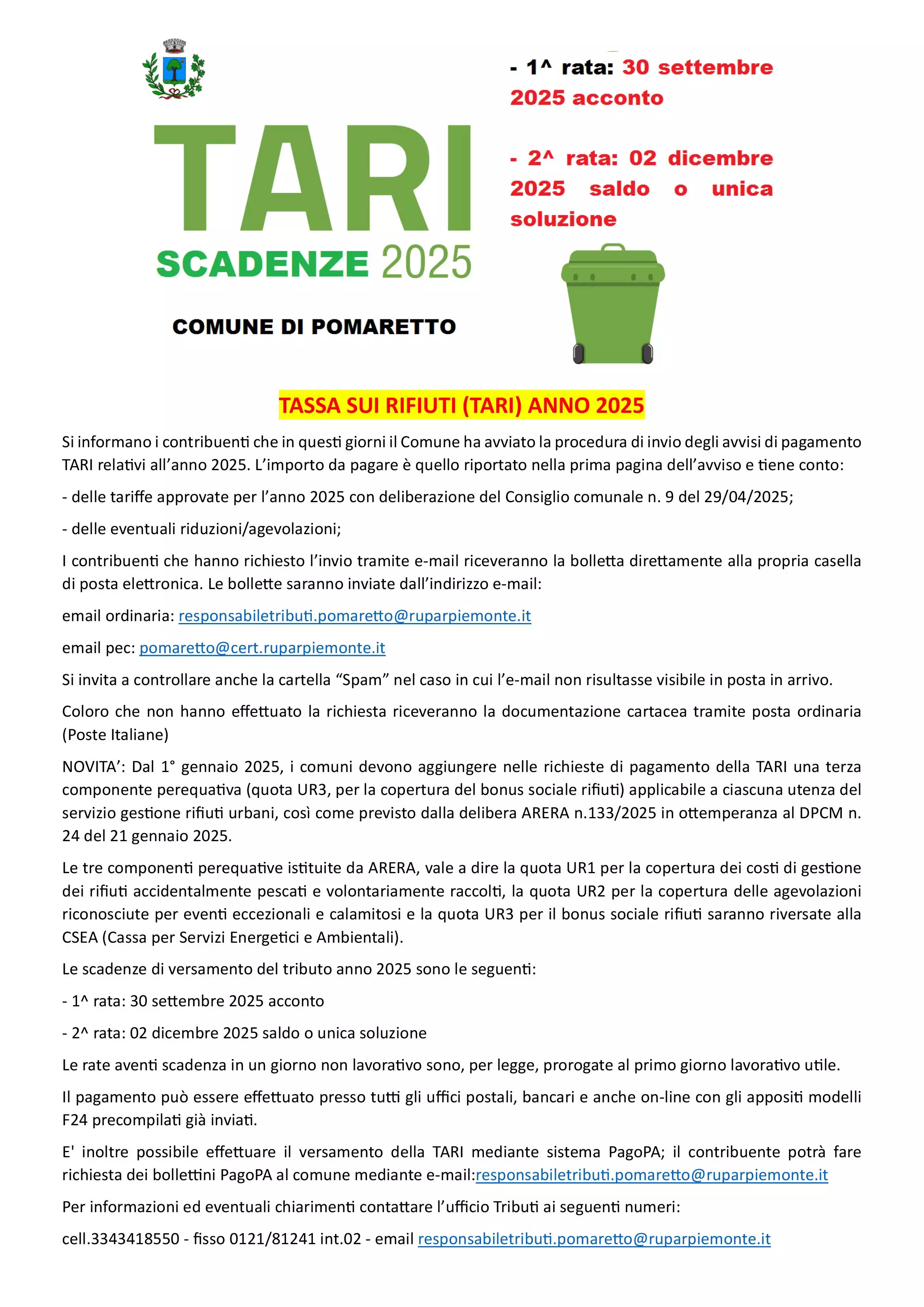 TARI 2025