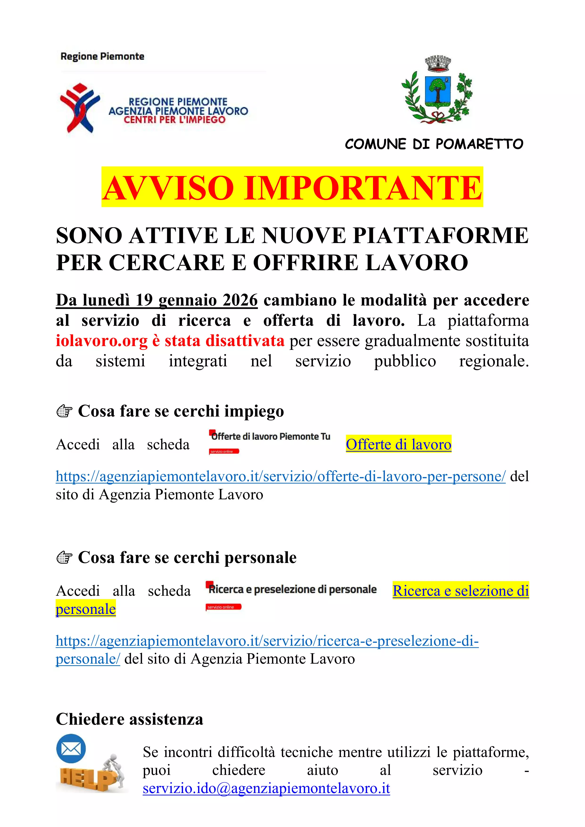 piattaforme lavoro