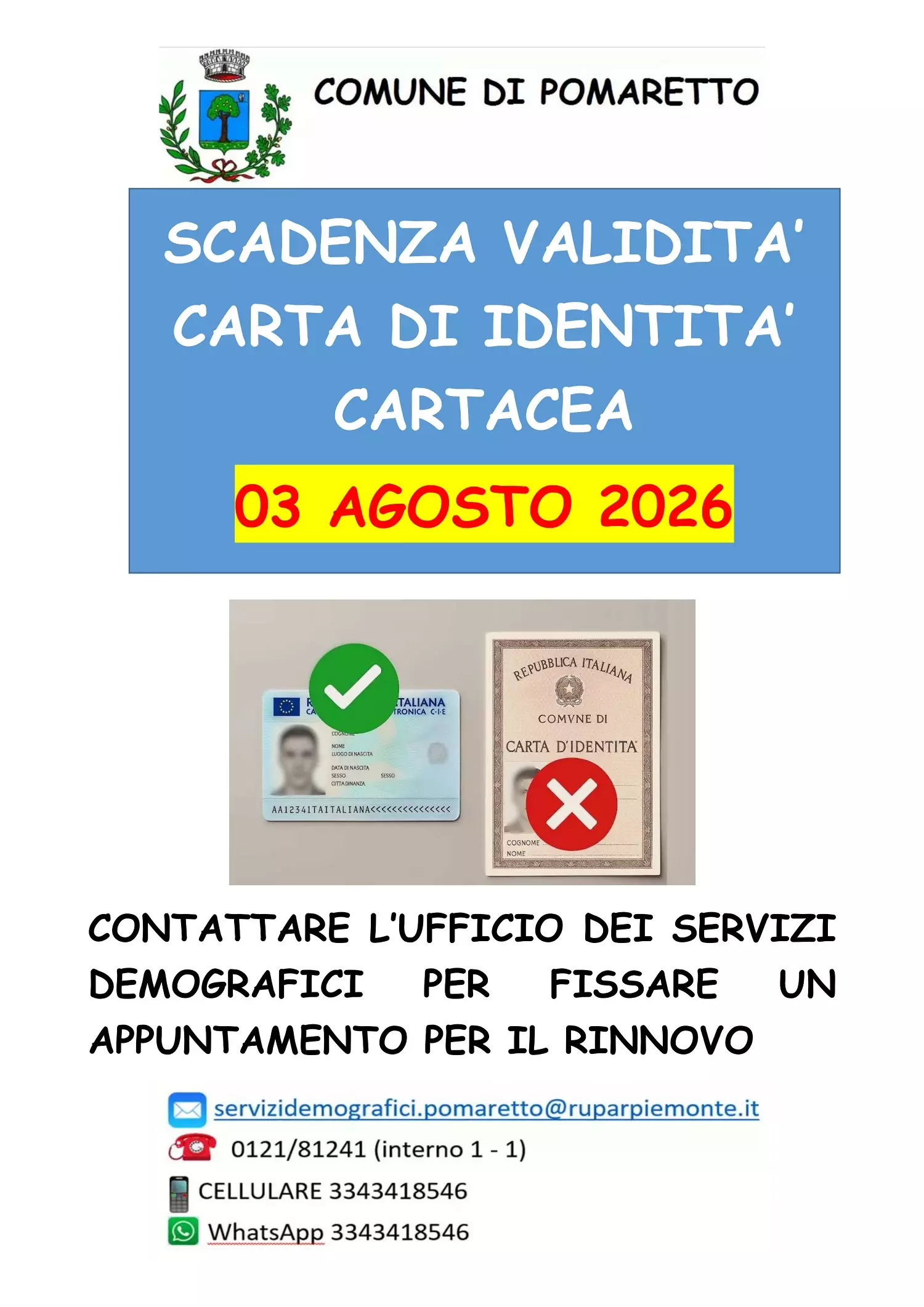 SCADENZA CI CARTACEE