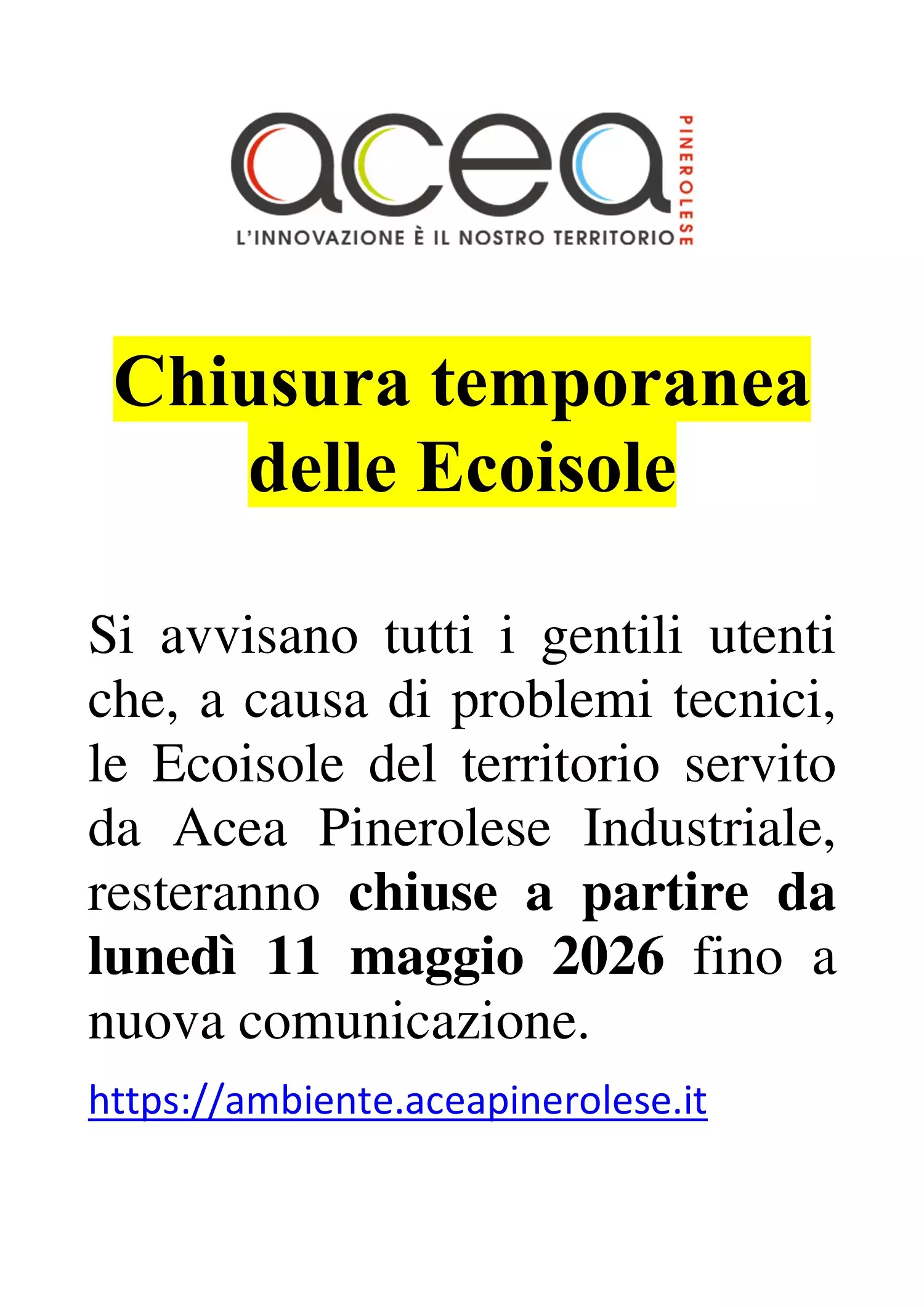 chiusura