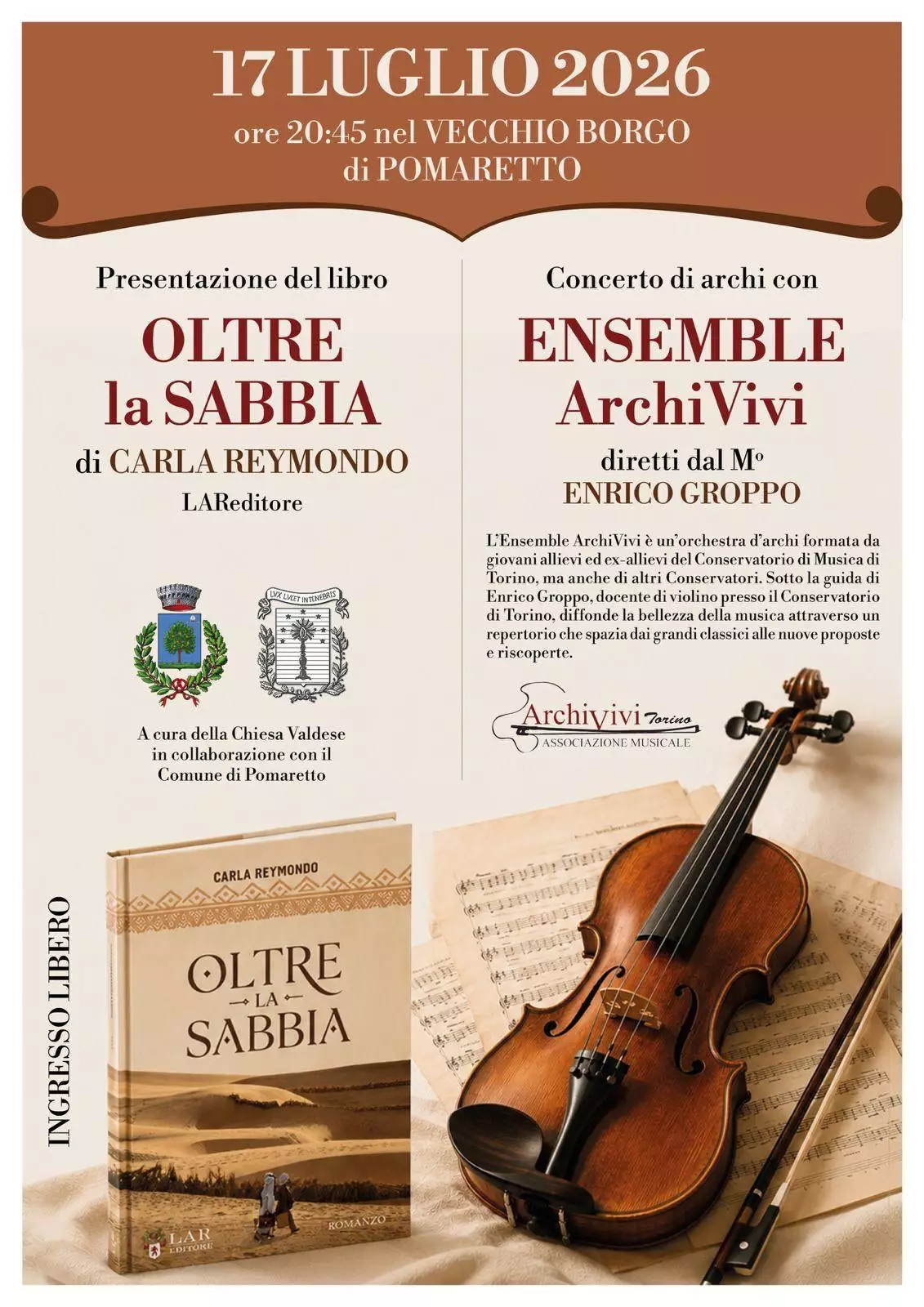 presentazione libro e concerto