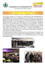 VIVI POMARETTO A NOVEMBRE COMUNICATO STAMPA
