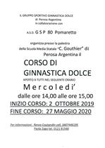 CORSO GINNASTICA DOLCE