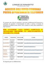 ACCESSO UFFICI COMUNALI APPUNTAMENTO