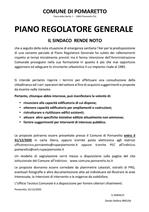 SEGNALAZIONI MODIFICA PIANO REGOLATORE