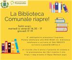 RIAPERTURA BIBLIOTECA