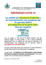 PROROGA DOCUMENTI IDENTITA'