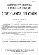 MANIFESTO CONVOCAZIONE COMIZI