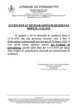 REFERENDUM AVVISO RESIDENZA