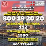 NUOVI NUMERI EMERGENZA SANITARIA