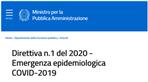 direttiva ministro pubblica amministrazione su corona virus
