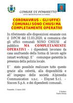 comunicato uffici operativi