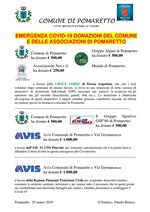 donazioni comune e associazioni