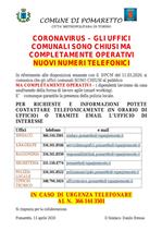 nuovi numeri telefonici uffici
