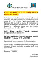 iban donazioni coronavirus