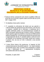 decreto 47 regione