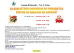 RIAPERTURA BIBLIOTECA COMUNALE