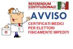 CERTIFICATI MEDICI PER ELETTORI FISICAMENTE IMPEDITI