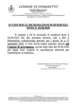 dichiarazioni residenza dopo 4_8_20