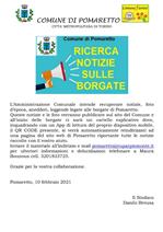 RICERCA NOTIZIE SULLE BORGATE