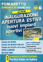nuova apertura impianti sportivi