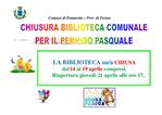 CHIUSURA BIBLIOTECA
